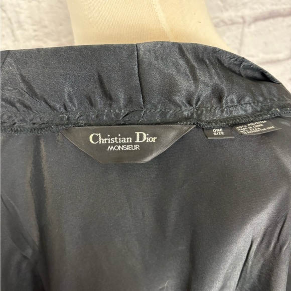 Christian Dior Black Monsieur Embroidered robe - Picture 6 of 6